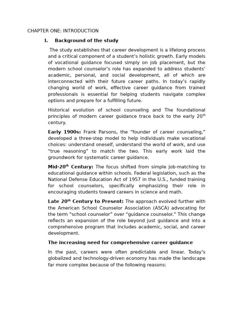 Modern Career Guidance in Schools | PDF | School Counselor | Cognition