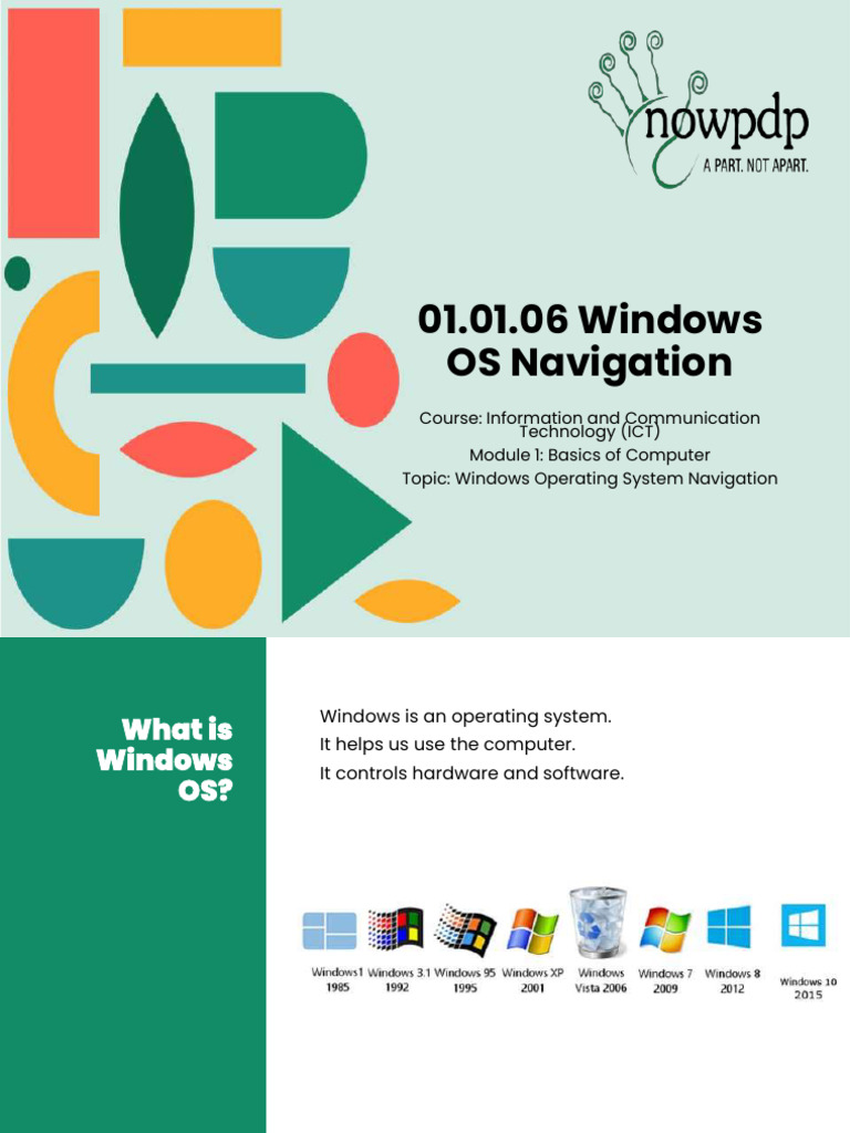 Windows OS Navigation Basics Guide | PDF