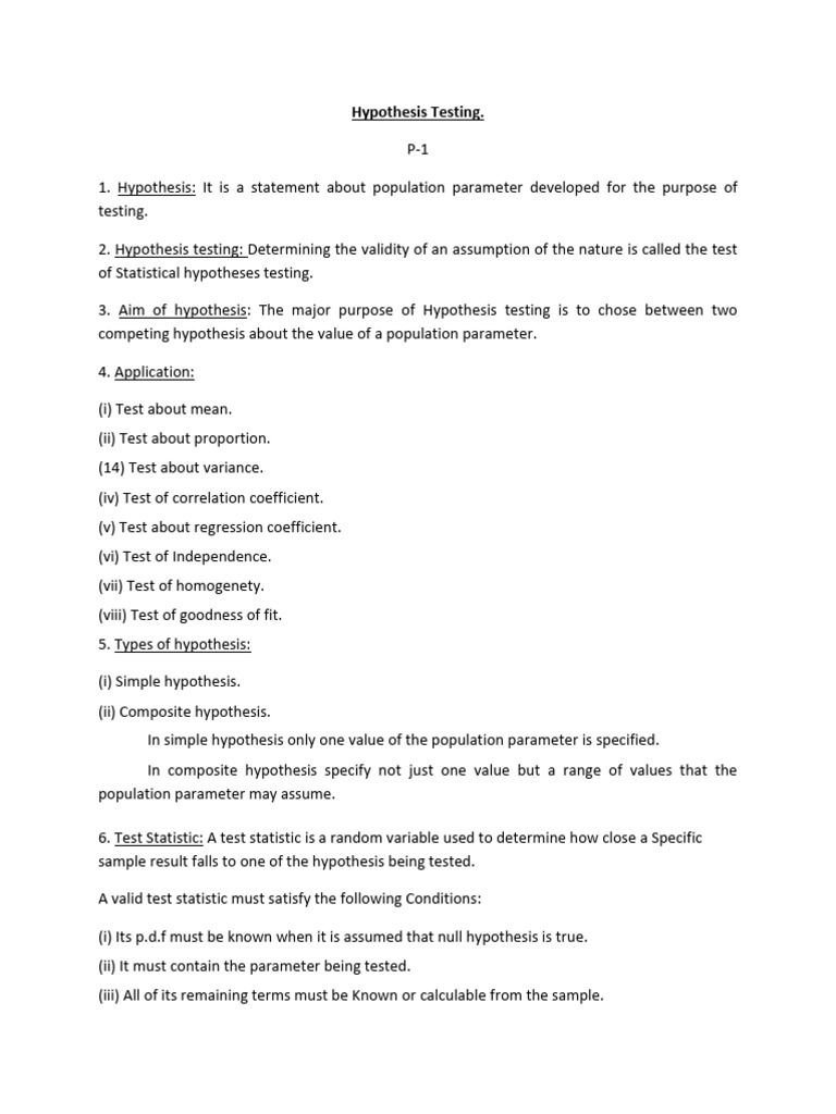 Understanding Hypothesis Testing Basics | PDF | Hypothesis | Null ...