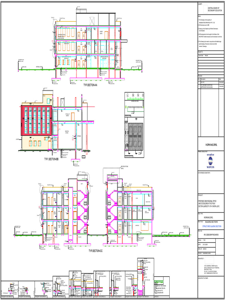 Proposed CBSE Regional Office Drawing | PDF | Structural Engineering