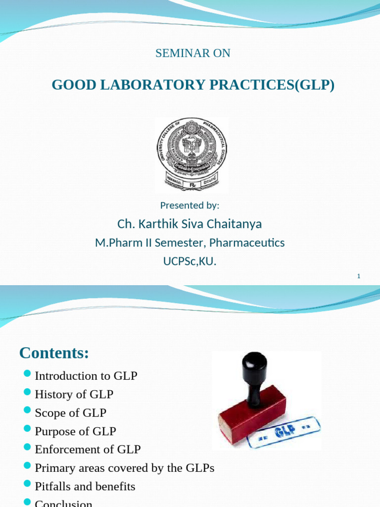 Understanding Good Laboratory Practices | PDF