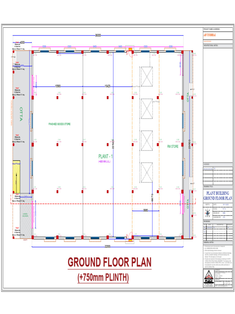 Structural Engineering Ground Floor Plan | PDF | Civil Engineering ...