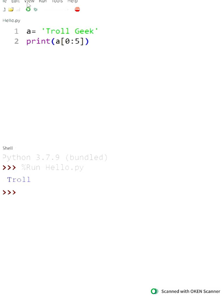 Python Slicing Examples | PDF