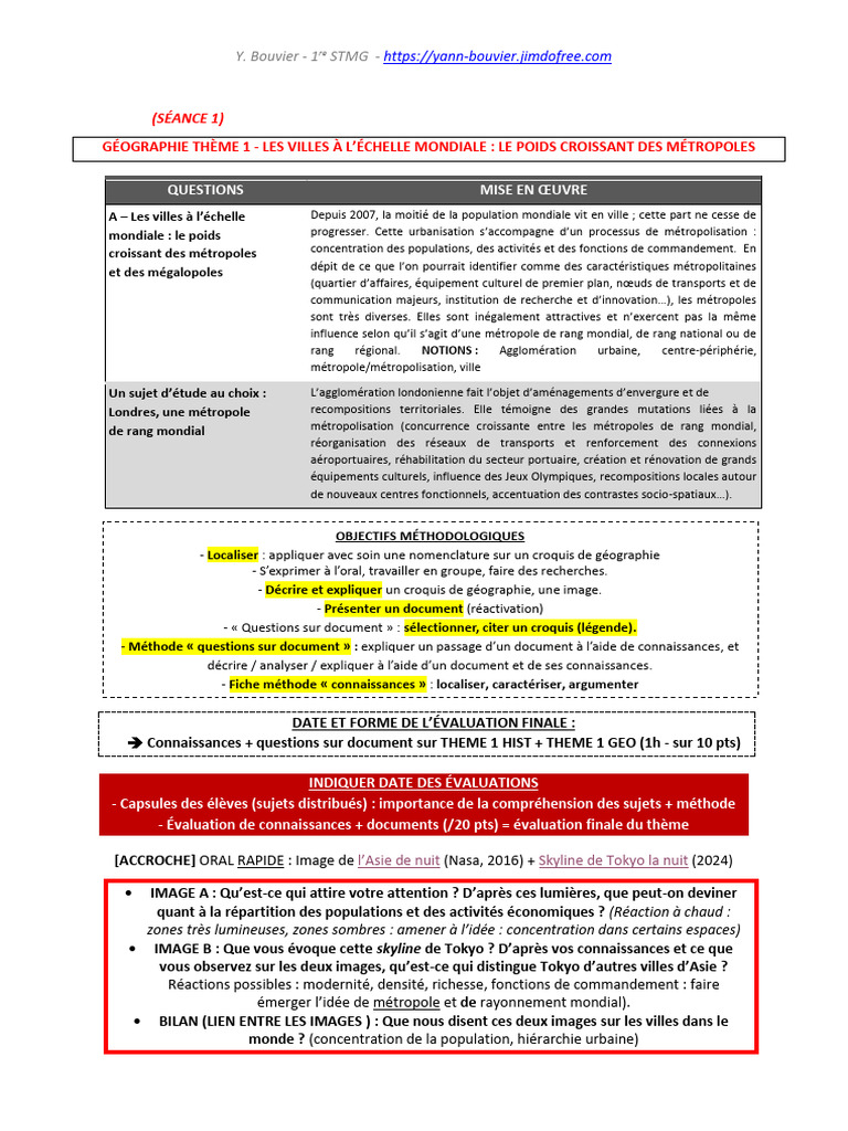 Métropolisation : enjeux et dynamiques urbaines | PDF | Urbanisation