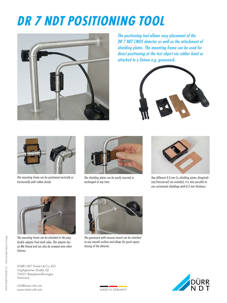 DR 7 NDT Detector Positioning Tool | PDF