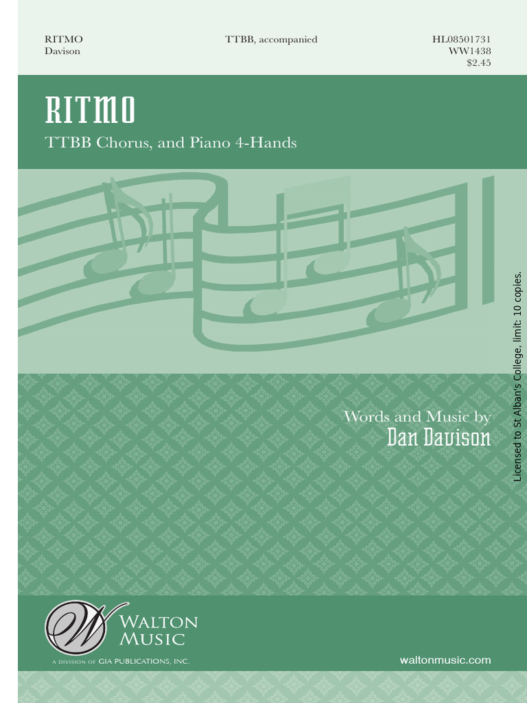 Ritmo | PDF | Choir | Clef