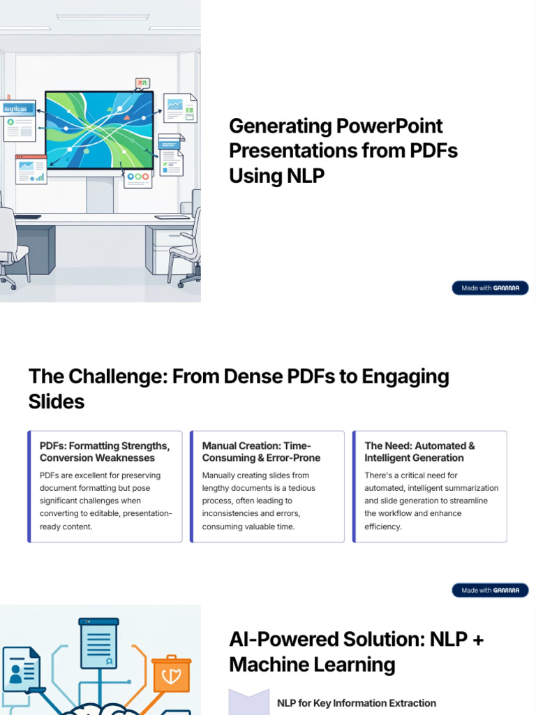 PDF to PPT: AI-Powered Slide Generation | PDF | Artificial Intelligence ...