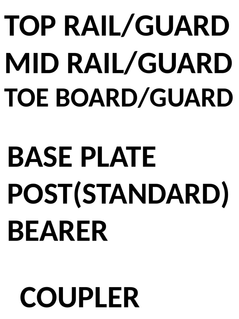 Top Rail/Guard Mid Rail/Guard | PDF