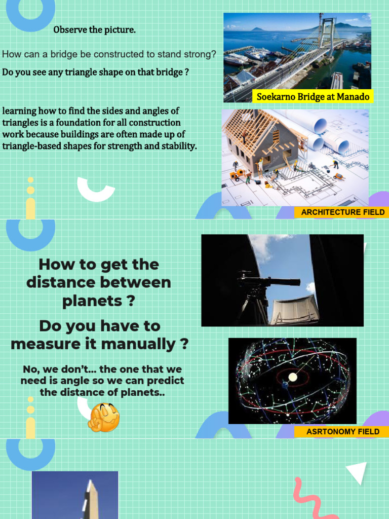 Trigonometry in Architecture and Astronomy | PDF | Trigonometry ...