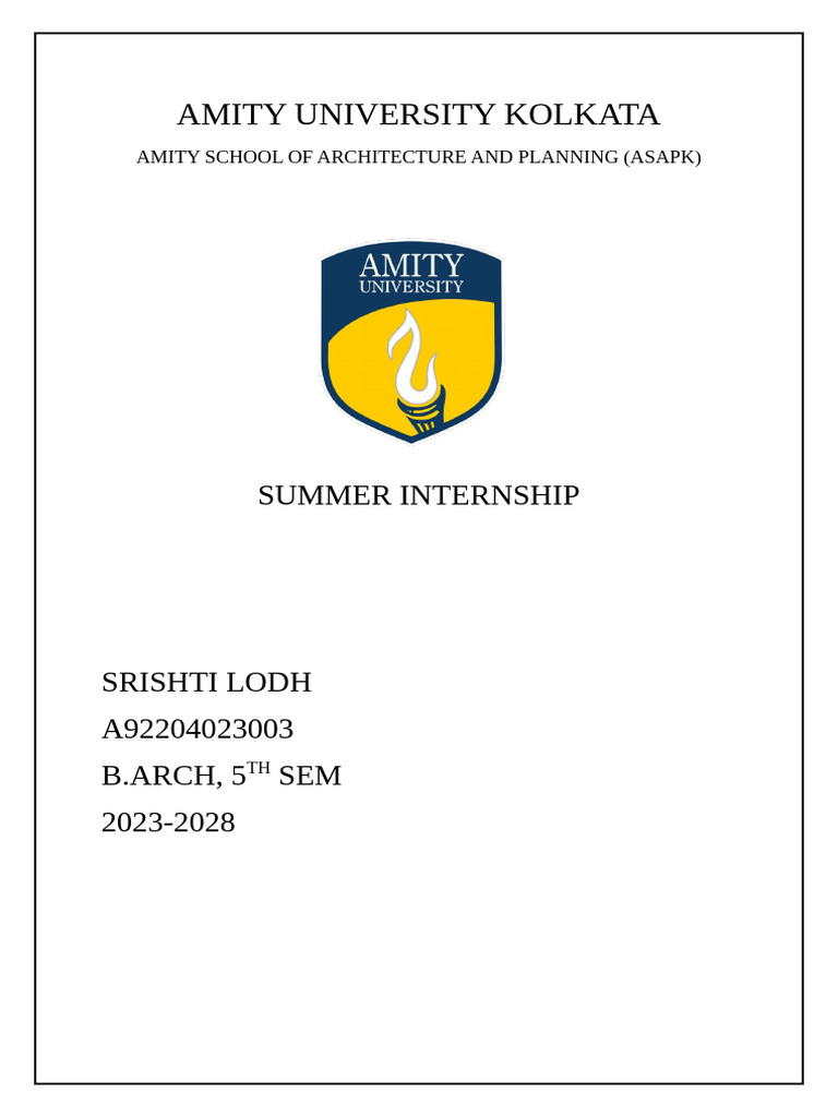 Amity University Site Visit Report | PDF | Wall | Elevator