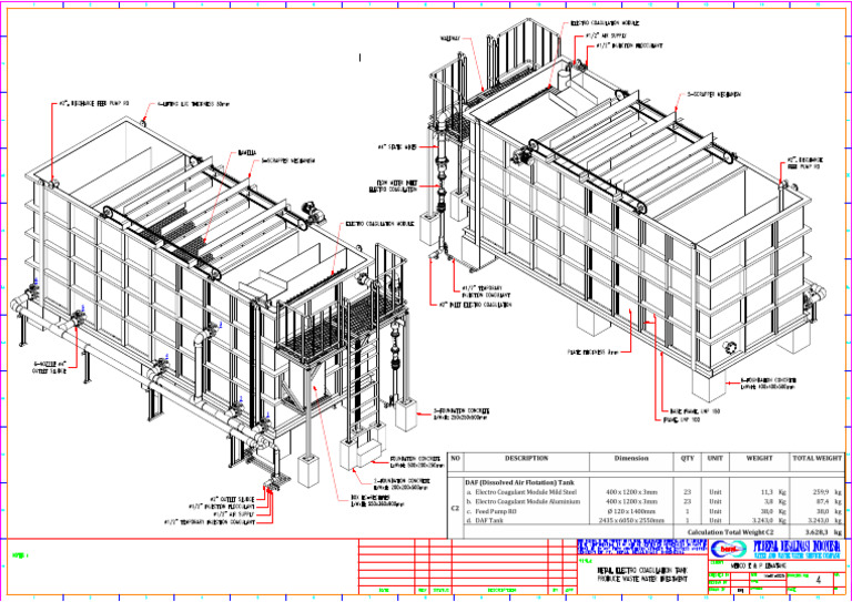 Detail Electro Coagulation Tank - Produce Waste Water | PDF