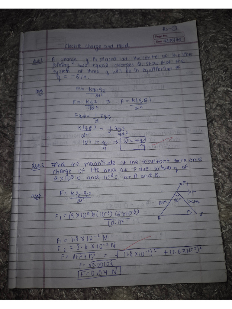 Physics Homework | PDF