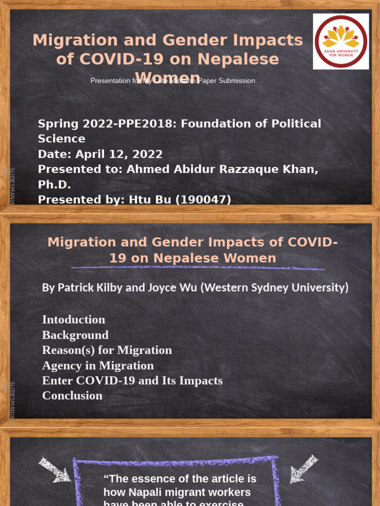 Migration and Gender Impacts of COVID-19 On Nepalese Women | PDF ...
