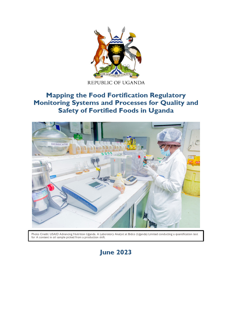 Uganda Food Fortification Monitoring Guide | PDF | Vitamin A | Quality ...