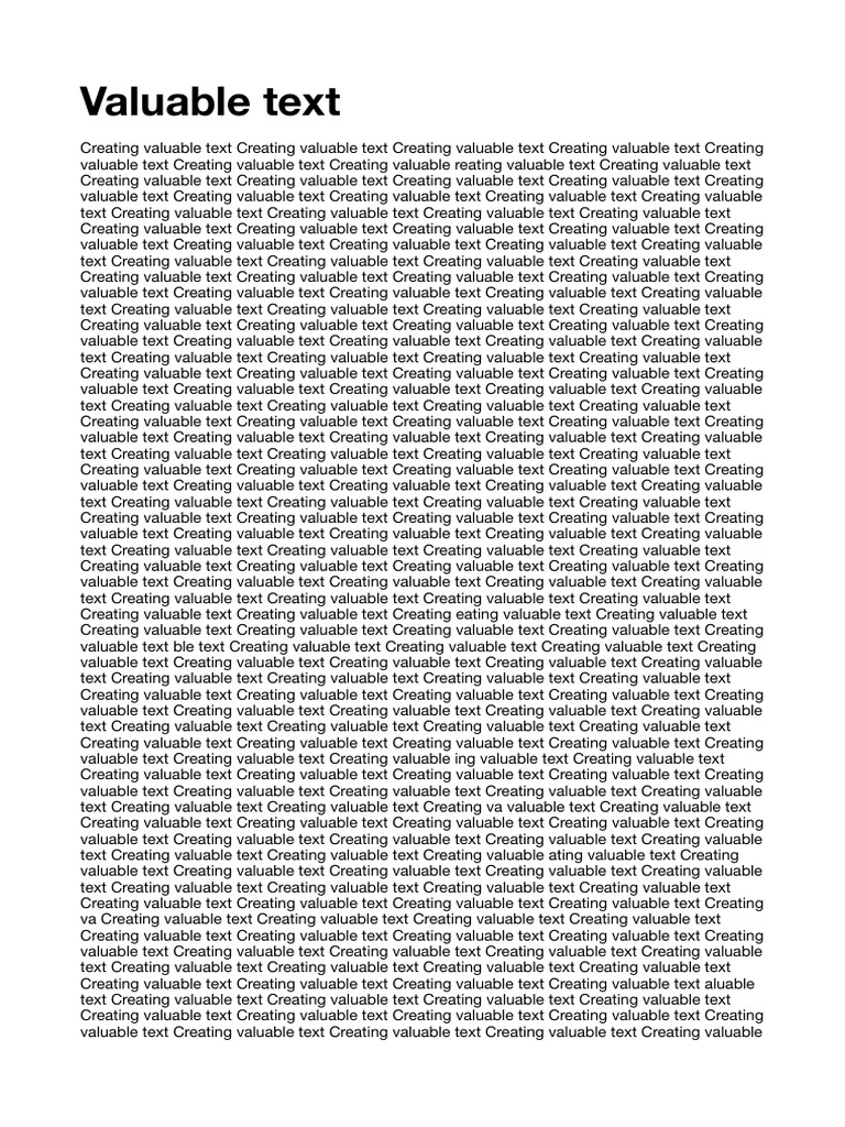 Creating Valuable Text for SEO | PDF
