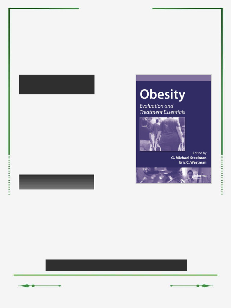 Obesity Evaluation and Treatment Essentials 1st Edition Michael G ...