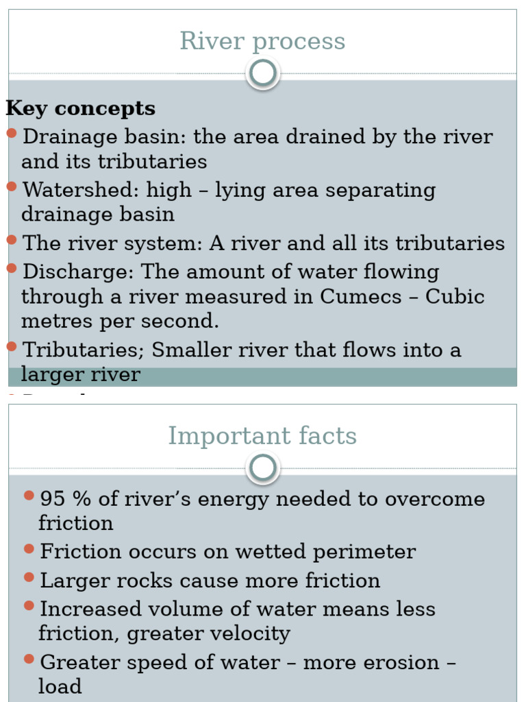 River Processes | PDF | River | Erosion