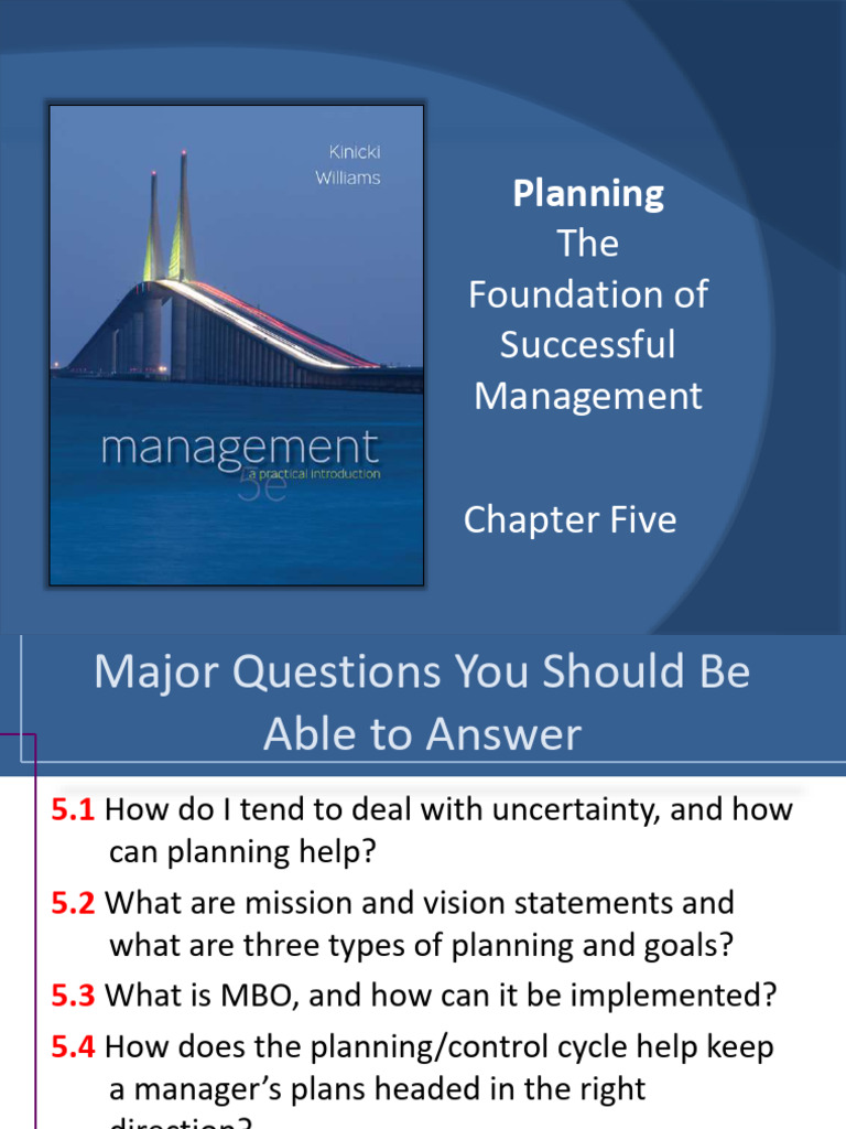 CHAPTER 5 | PDF | Goal | Business