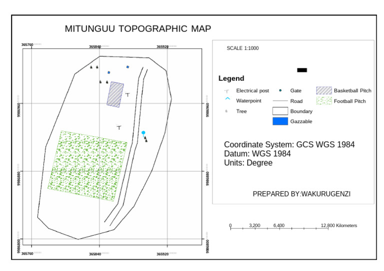 Mitunguu Topographic Map Overview | PDF