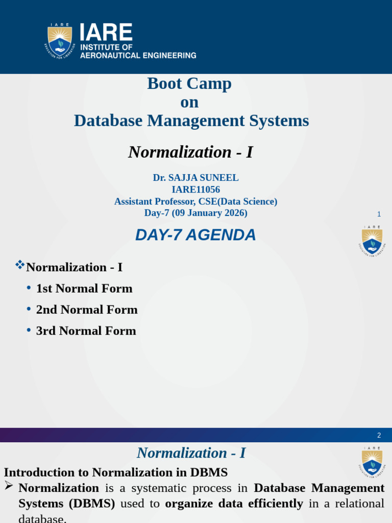 9 Jan 2026 | PDF | Databases | Computing