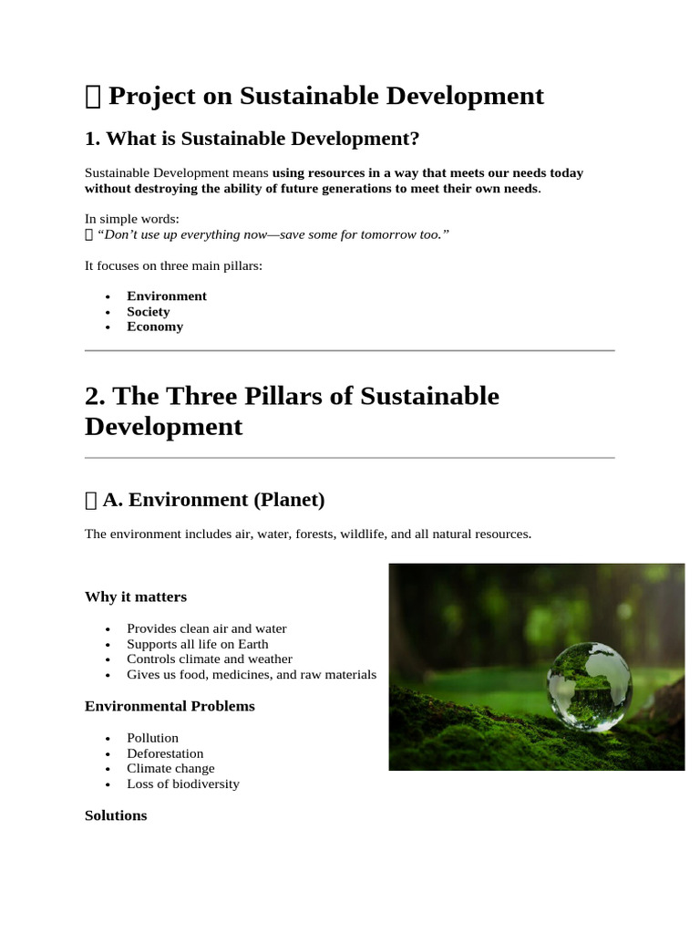 Sustainable Development Explained: Key Concepts | PDF | Climate Change ...