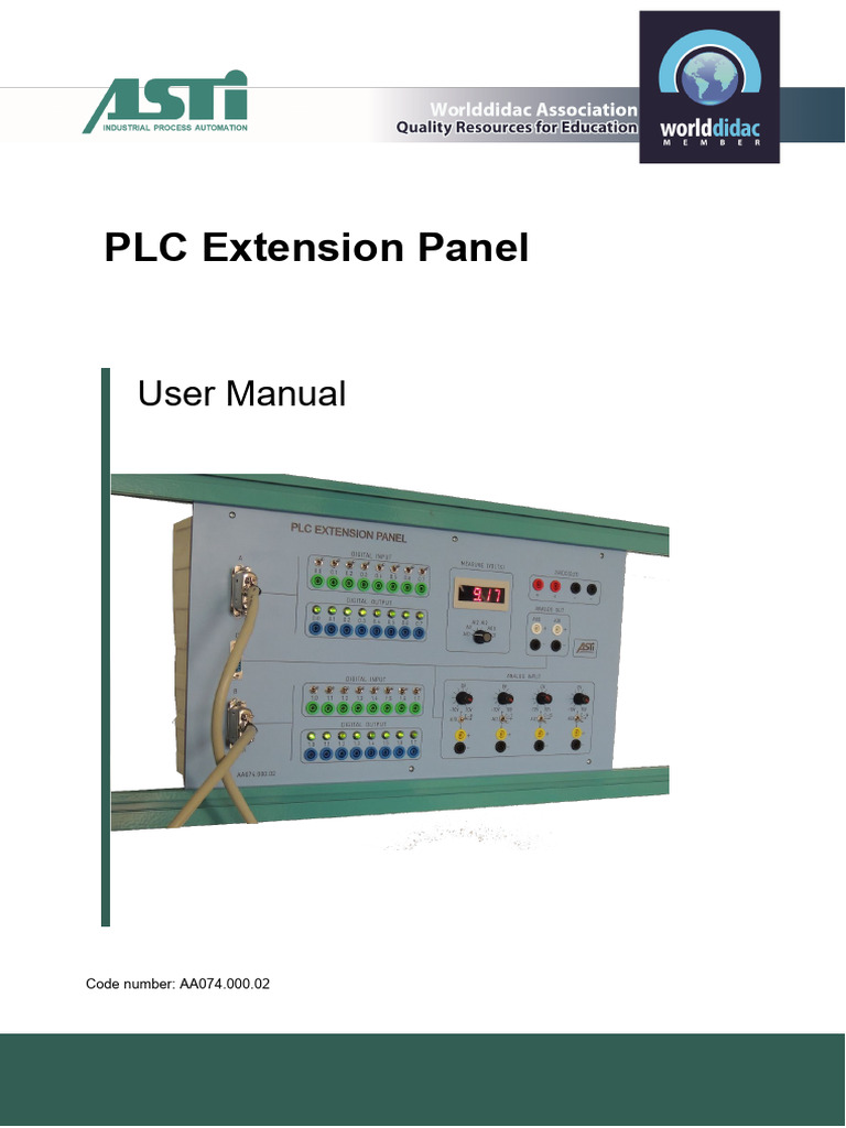 PLC Extension Panel User Manual | PDF | Electrical Connector ...