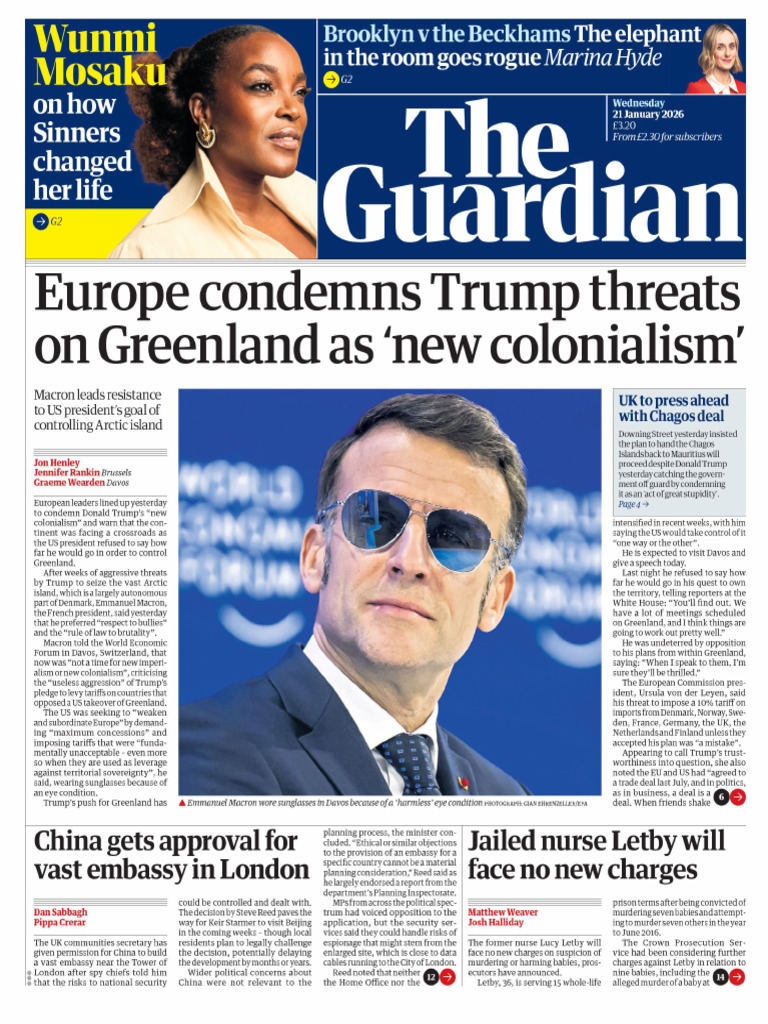 The Guardian UK - 21 January 2026 | PDF