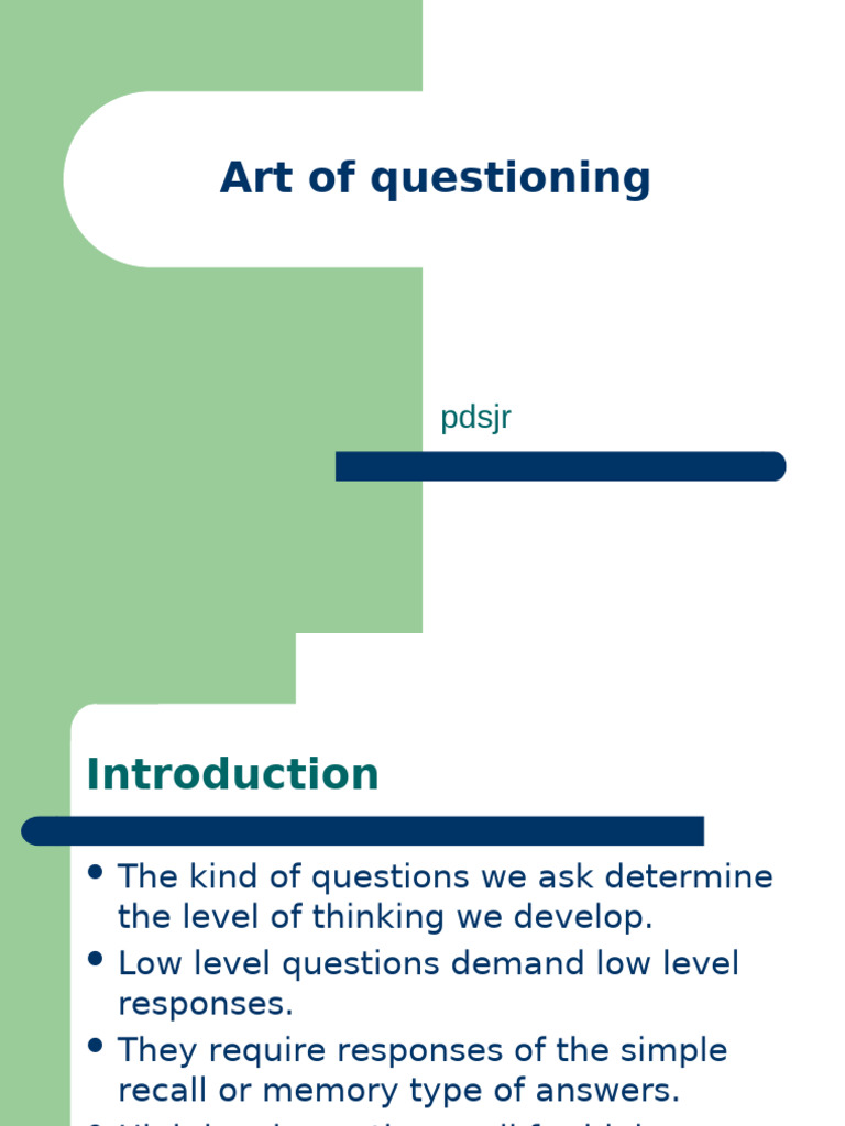 Mastering Questioning Techniques | PDF | Memory | Learning