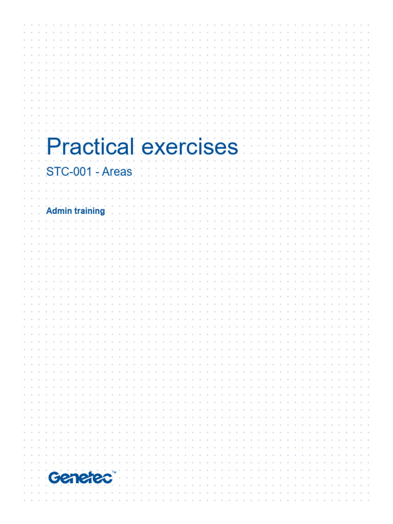SC STC 001 5.11 Practical Exercises Areas | PDF