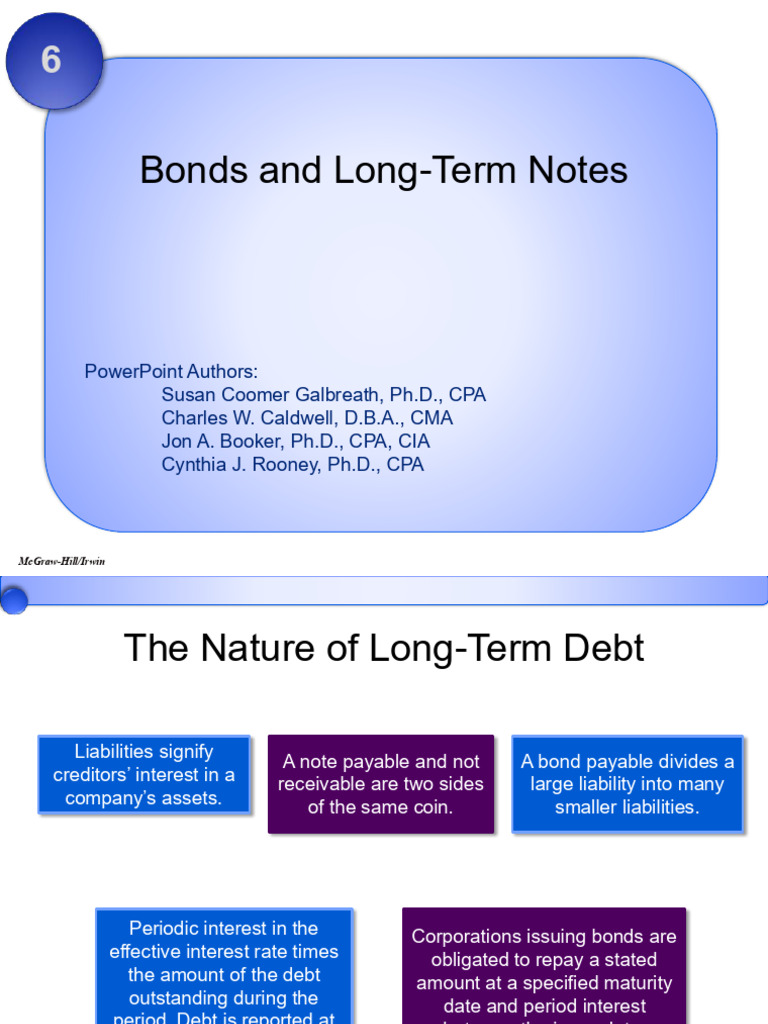 Understanding Bonds and Long-Term Notes | PDF | Bonds (Finance ...