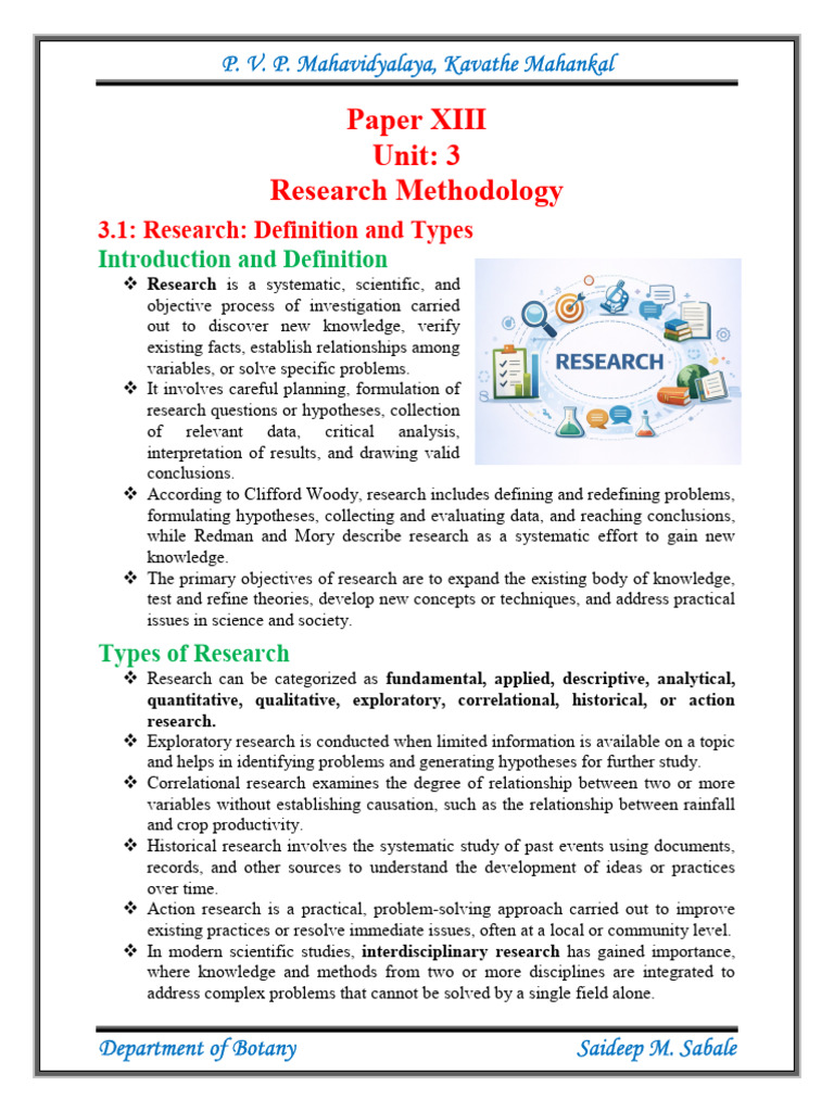 Research - Definition and Types | PDF | Methodology | Quantitative Research