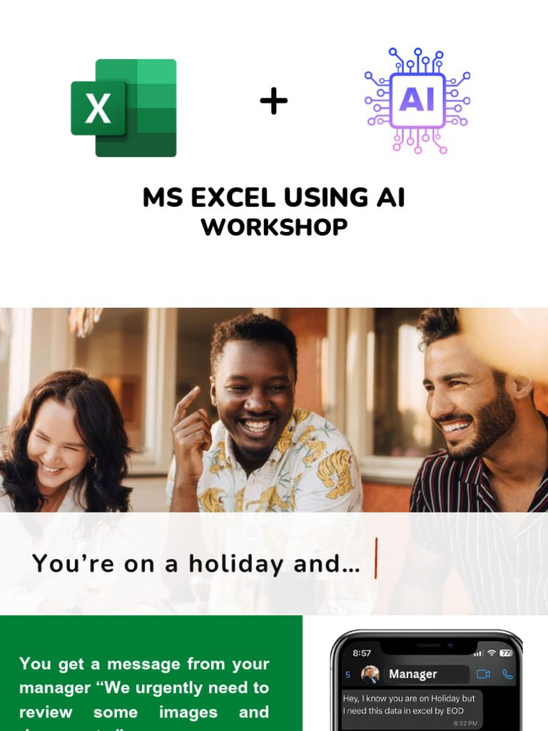 Excel AI Workshop: Automate Tasks & Insights | PDF | Microsoft Excel ...