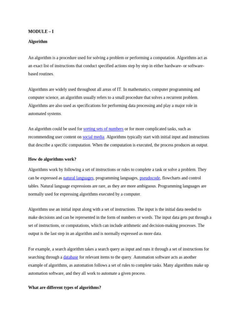 Understanding Algorithms: Types & Examples | PDF | Machine Learning ...