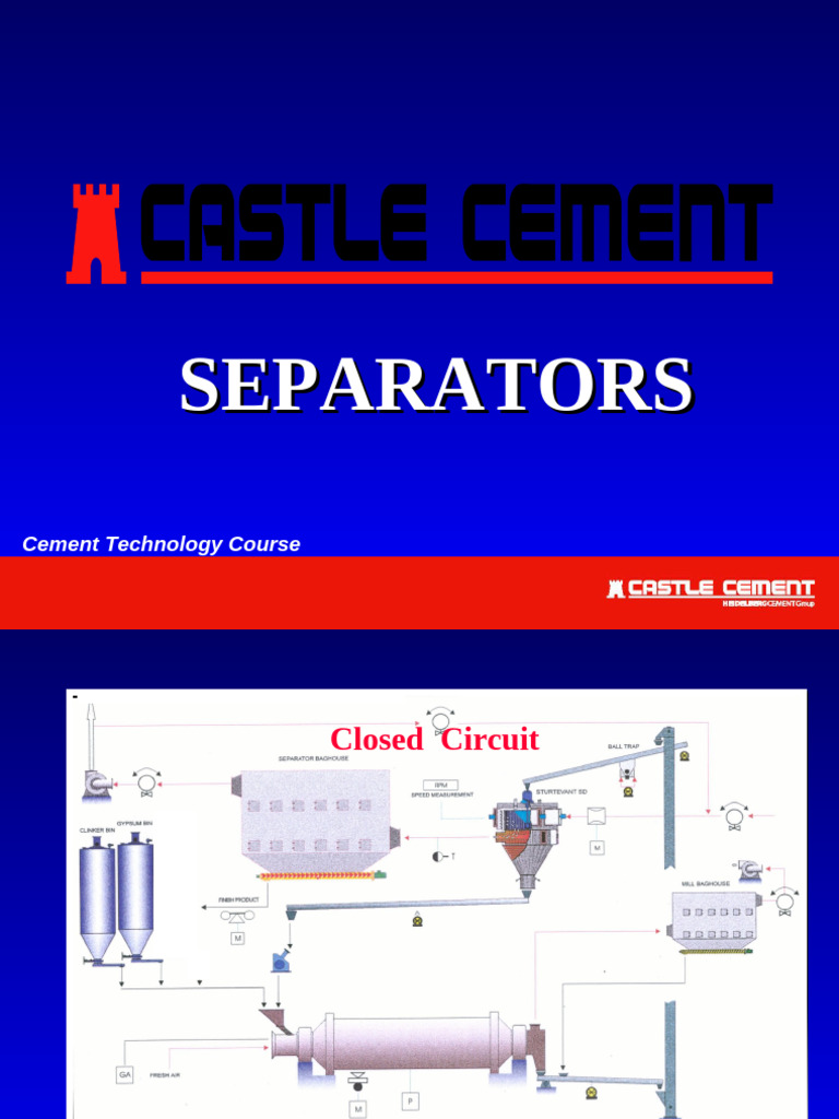 Cement Separator Technology Overview | PDF | Mill (Grinding) | Cement