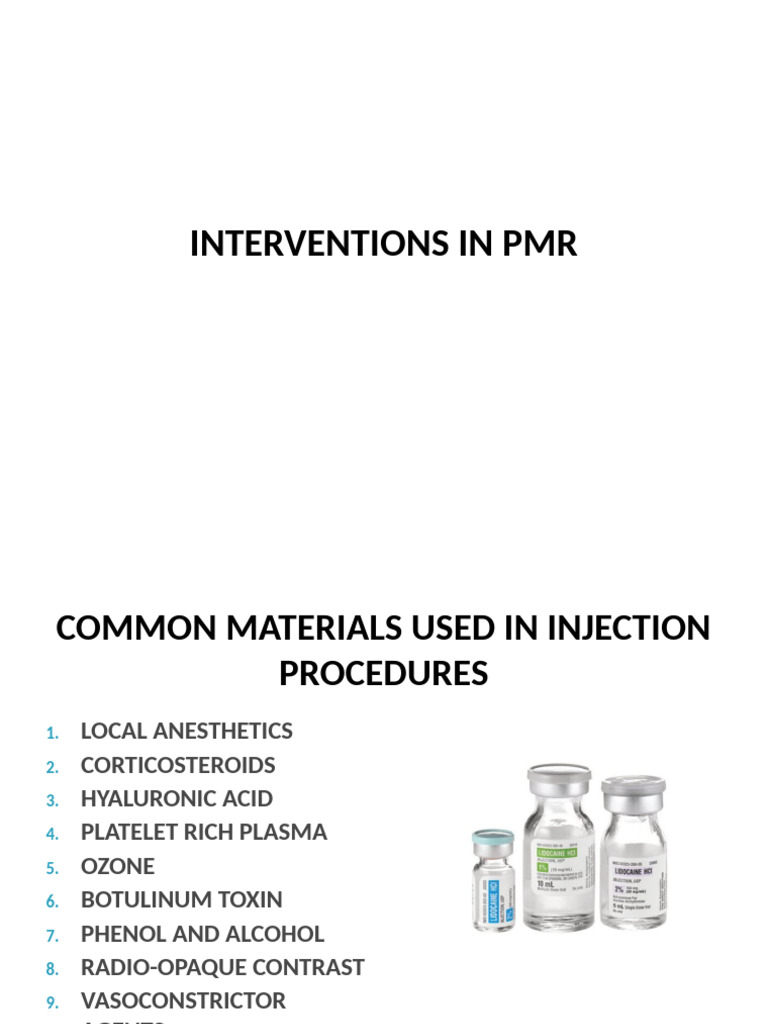 Injection Techniques in Pain Management | PDF | Anatomical Terms Of ...