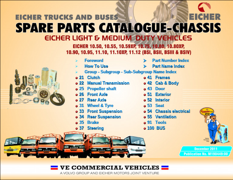 Vehicle Parts Index and Guide | PDF