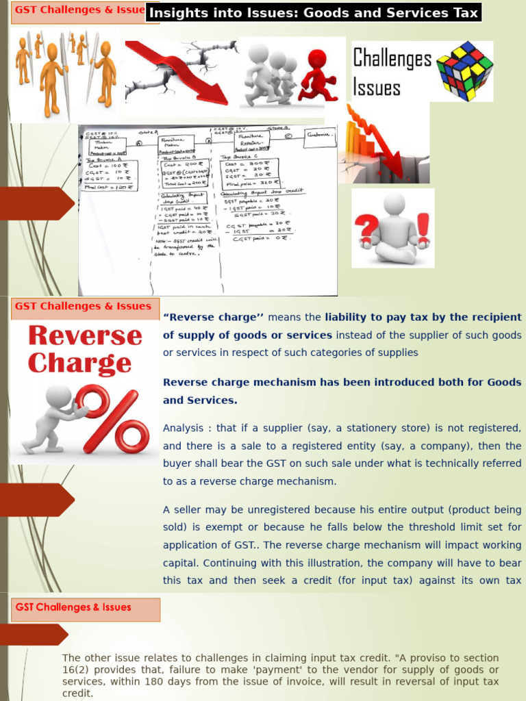 GST Challenges: Reverse Charge & Compliance Issues | PDF | Value Added ...