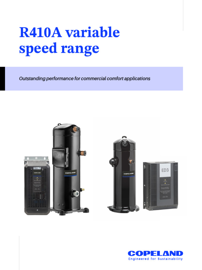 Copeland Variable Speed Compressors Guide | PDF | Efficient Energy
