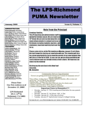 puma newsletter