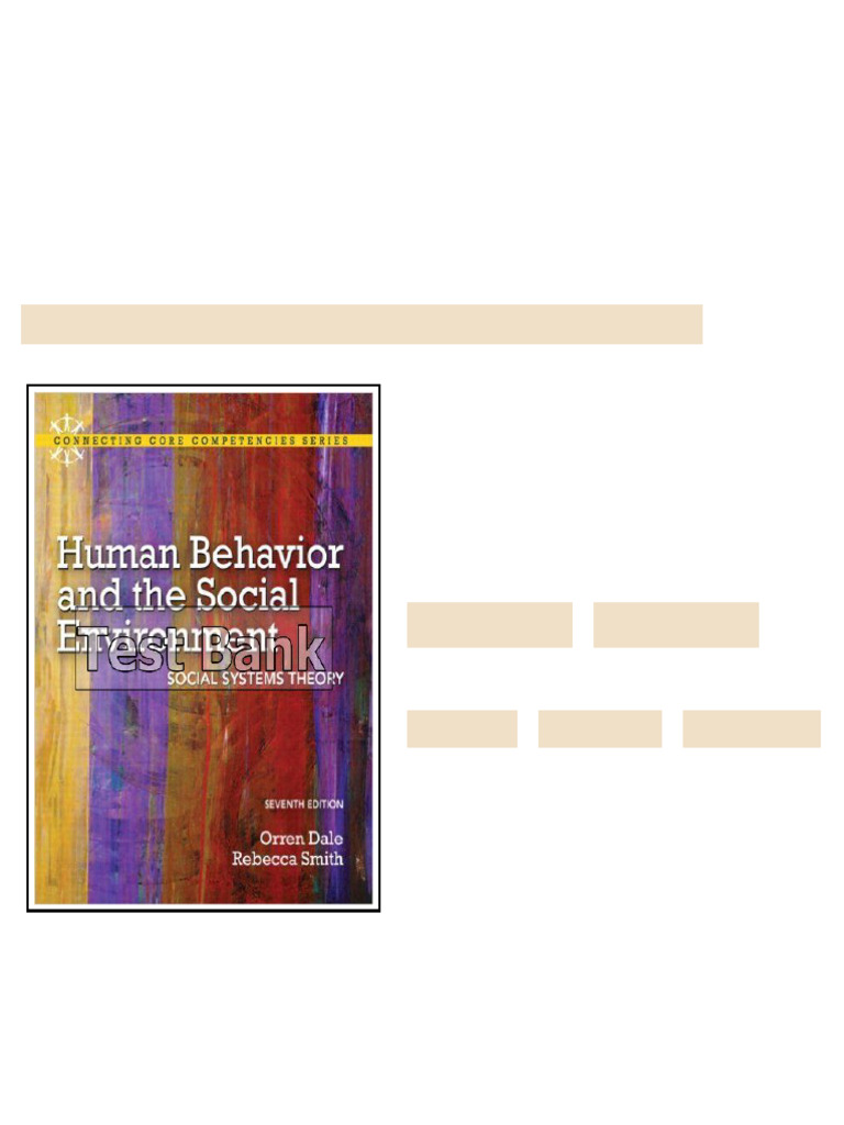 Human Behavior and the Social Environment Social Systems Theory 7th ...