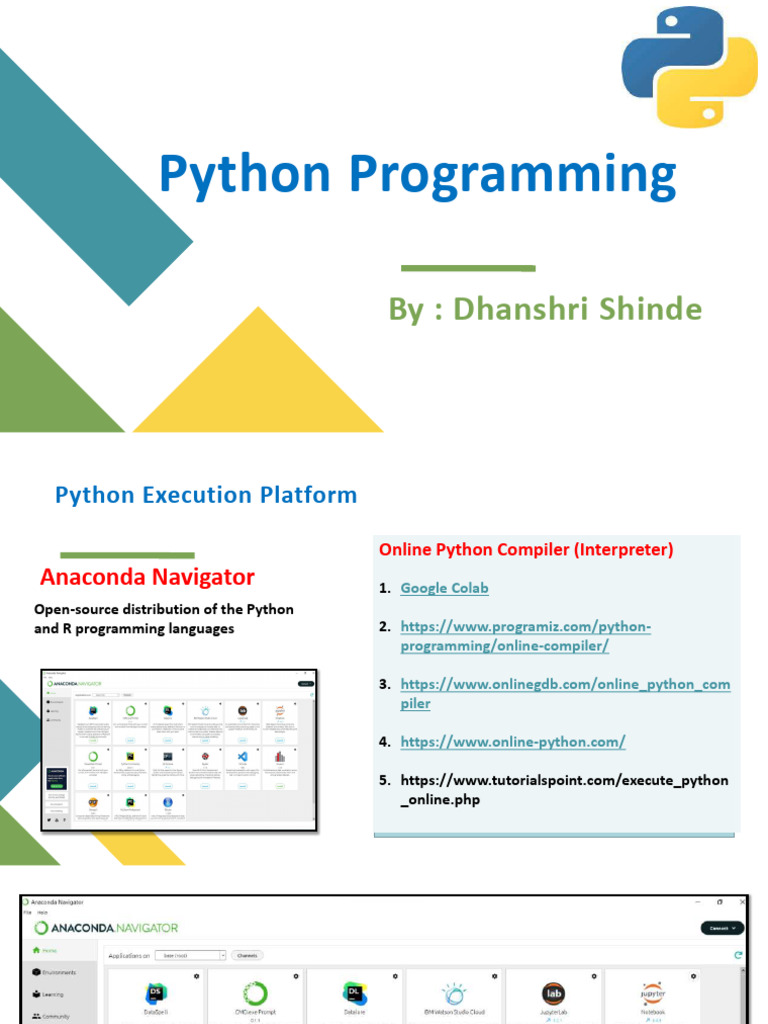 Python Programming | PDF | Control Flow | Python (Programming Language)