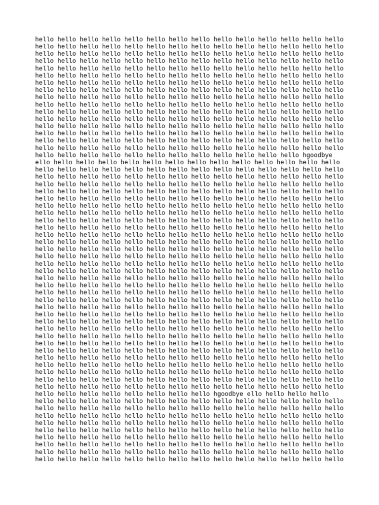 Repetitive Text Sample Document | PDF