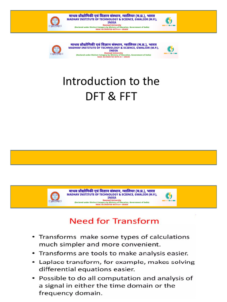 Unit-3 DFT-FFT_61544c2533de489c0e9c8b1b268f6df5 | PDF | Fast Fourier ...