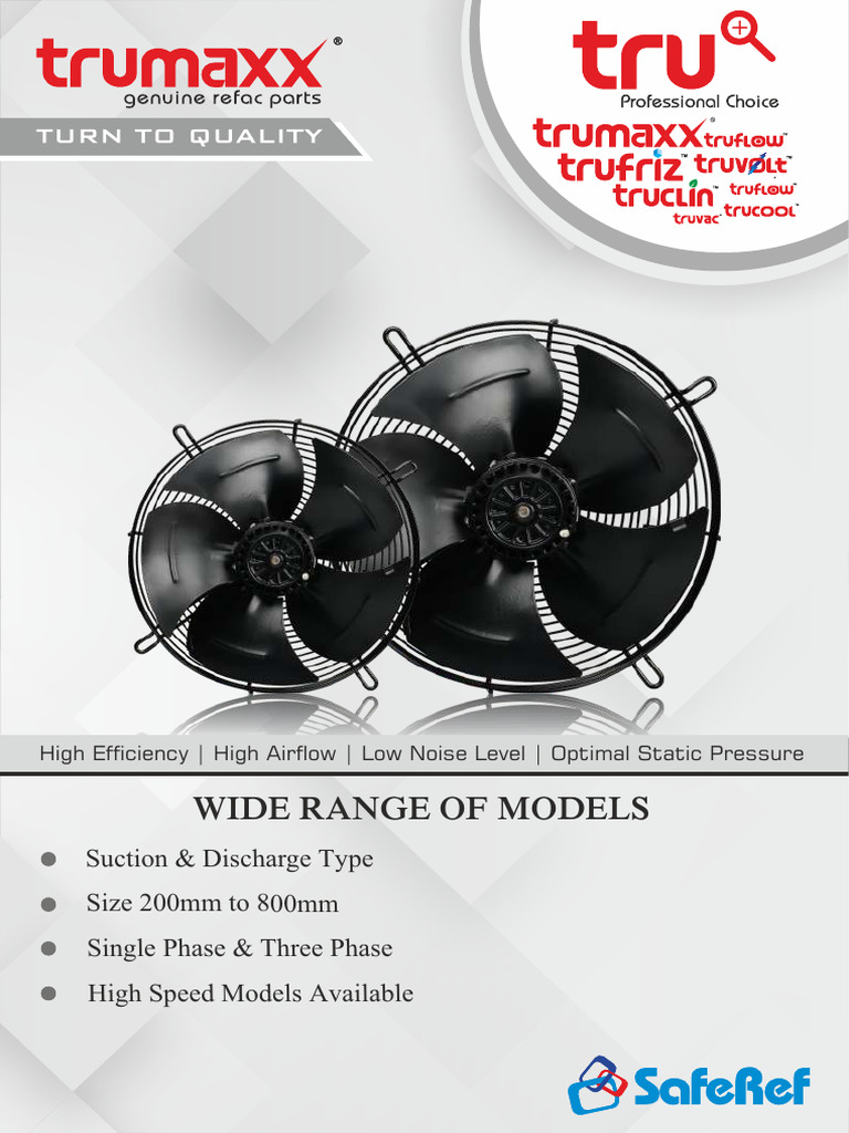 High-Efficiency Axial Fans Overview | PDF | Capacitor | Insulator ...