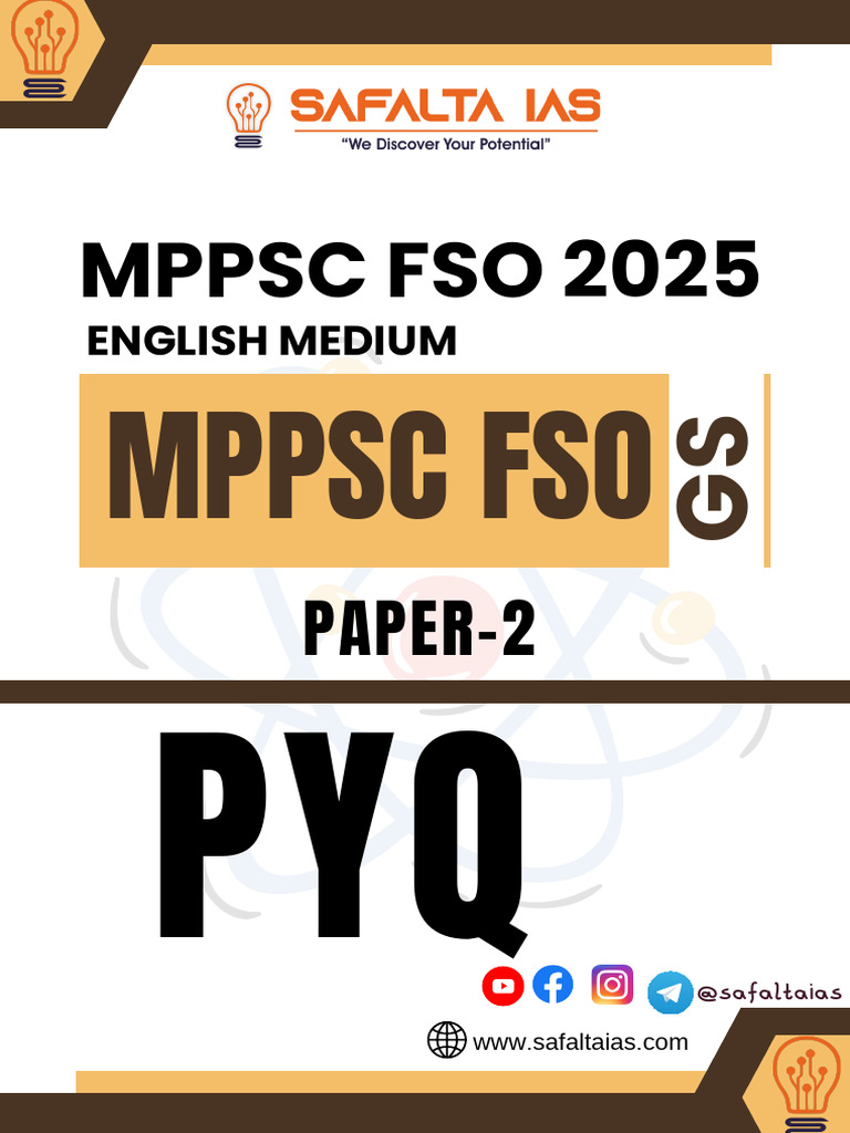 MPPSC FSO 2025 Previous Year Papers | PDF | Foods | Milk