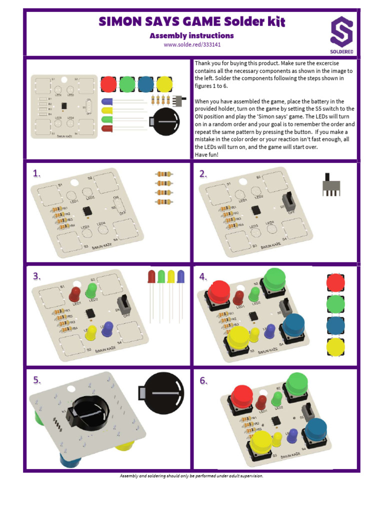 Simon Says Game Eng | PDF