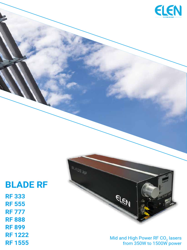 BLADE RF Self-Refilling Laser Series | PDF | Laser | Optics