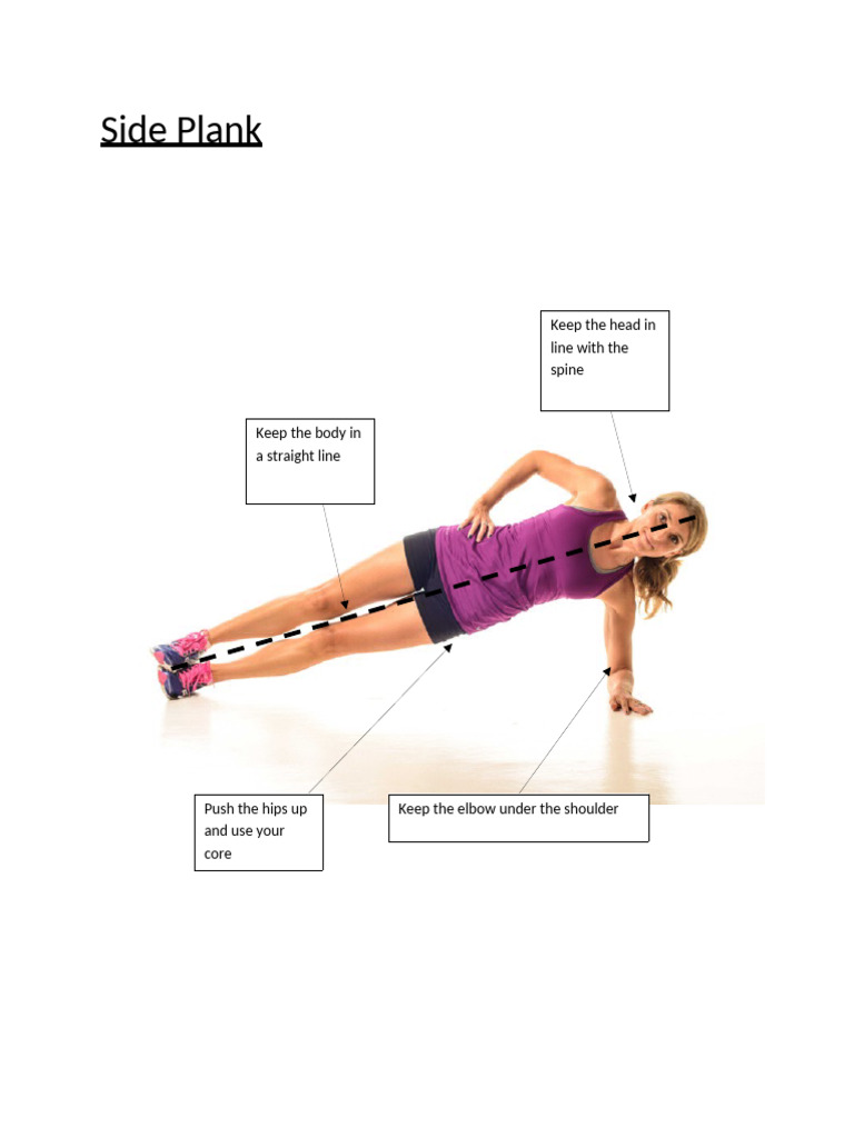 Side Plank Exercise Guide | PDF