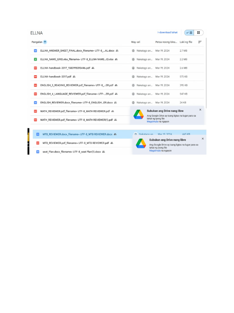 ELLNA Files Lists | PDF