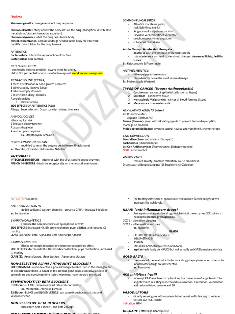 Comprehensive Guide to Pharmacology | PDF | Nonsteroidal Anti ...